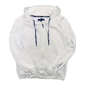 Kenneth Cole zip up hoodie - white